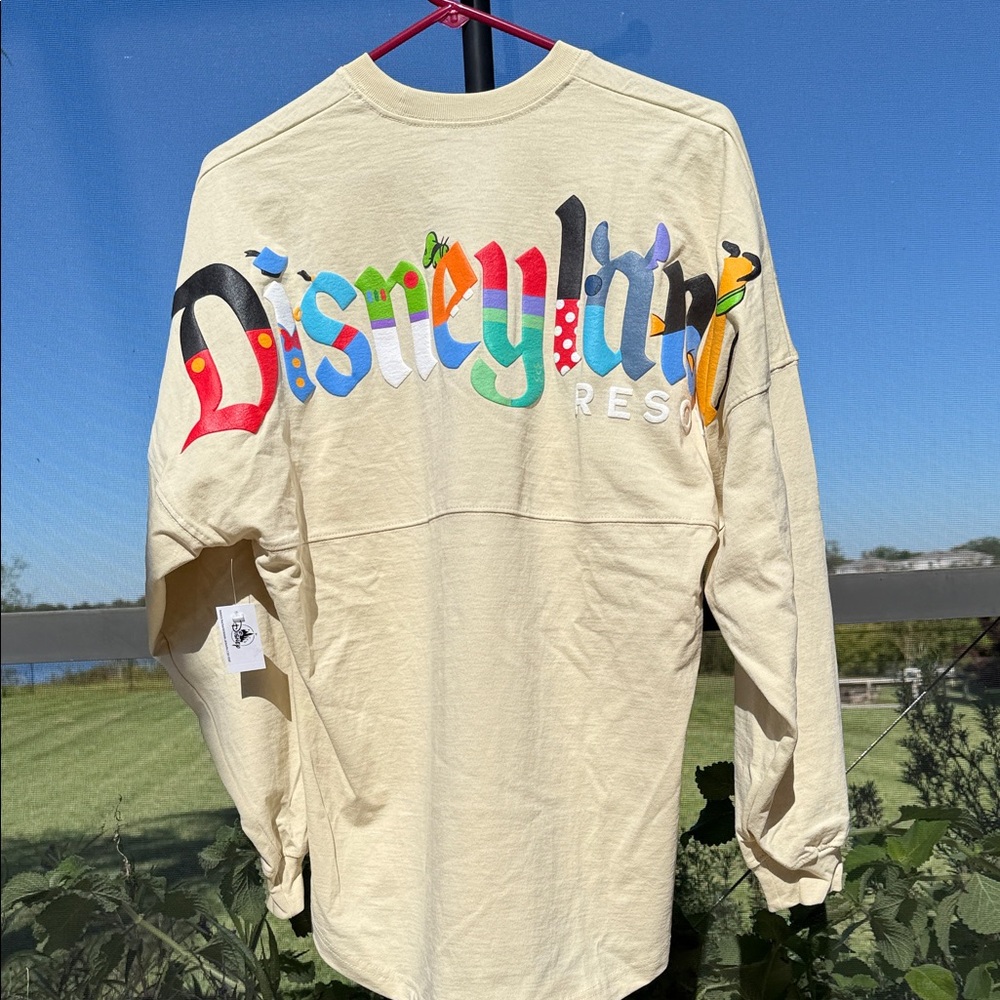 Disneyland Resort Cream character letters Sweatshirt - Picture 2 of 8